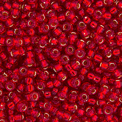 Czech Seed Beads - Czech 11/0 - Light Red Opaque(35) - Butterfly