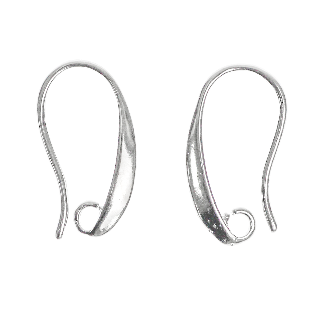 Earrings, Fish Hook, 16mm x 10mm, Sold Per pkg of 12, Available in Mul -  Butterfly Beads and Jewllery