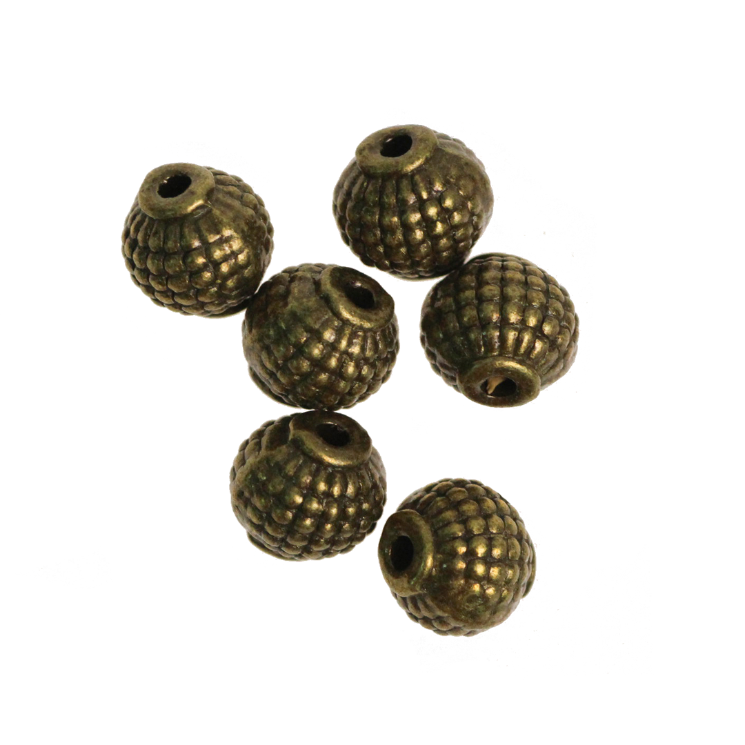 Spacers, Lantern Spacer, Alloy, Brass, 8mm X 8mm X 2mm (hole), Sold Pe ...