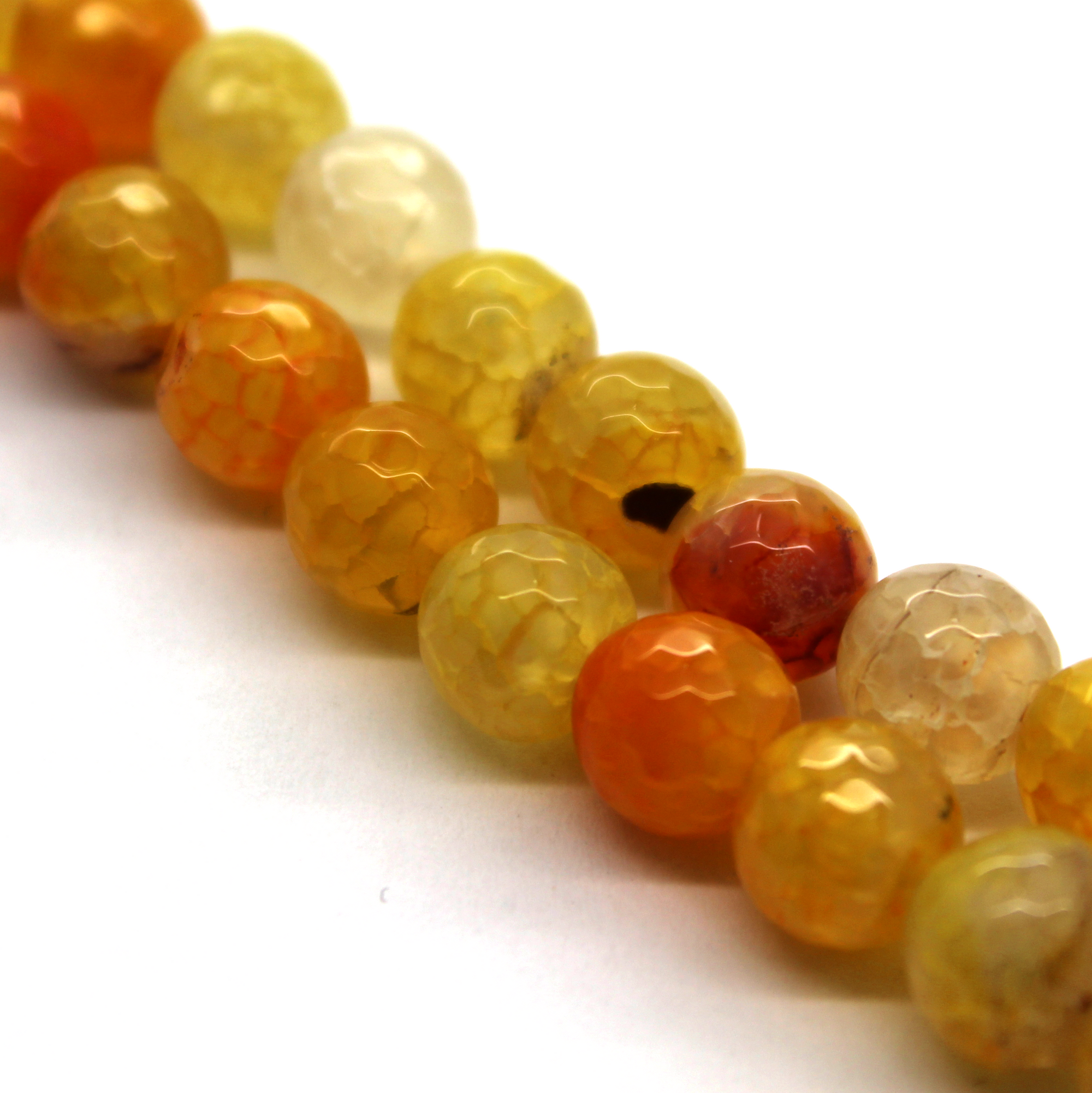 16mm Mix Agate Jasper beads, Green Brown Orange Gemstone Beads, Round –  LylaSupplies