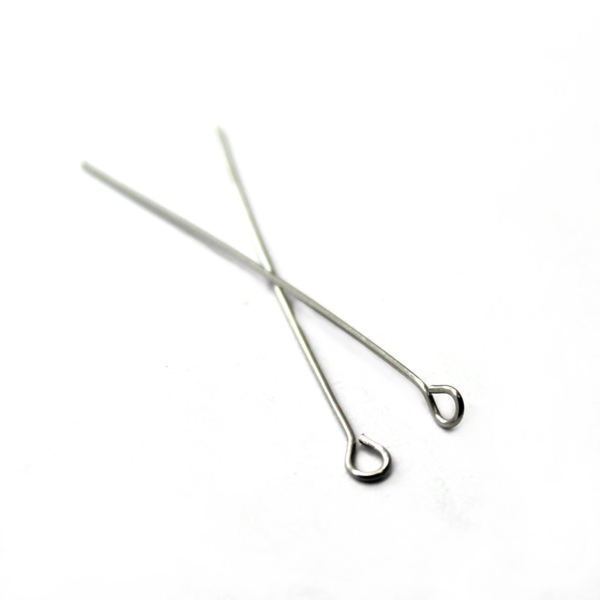 Sterling Silver Flat Head Pins, T Pins - 27Ga - 2 inch (50pcs).