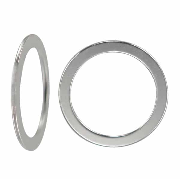 Sterling Silver Closed Jump Rings,19ga,.12mm (sold per pkg of 10pcs).