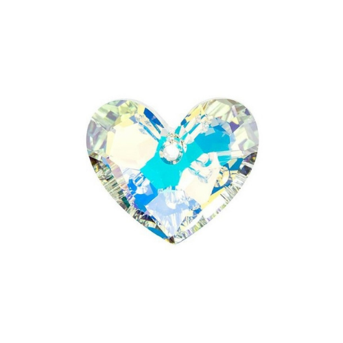 (ONLY 1 AVAILABLE) Unique 43CM Large Crystal Heart, Navy & Teal No.556