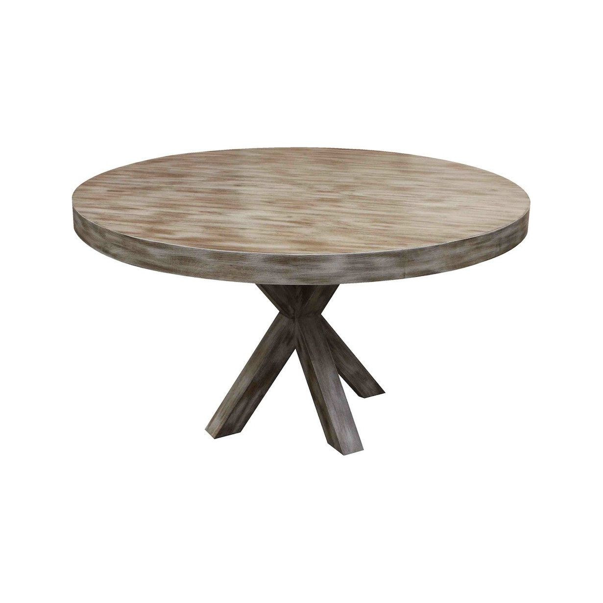 Arden Dining Table in Weathered Oak Wood – Mortise & Tenon