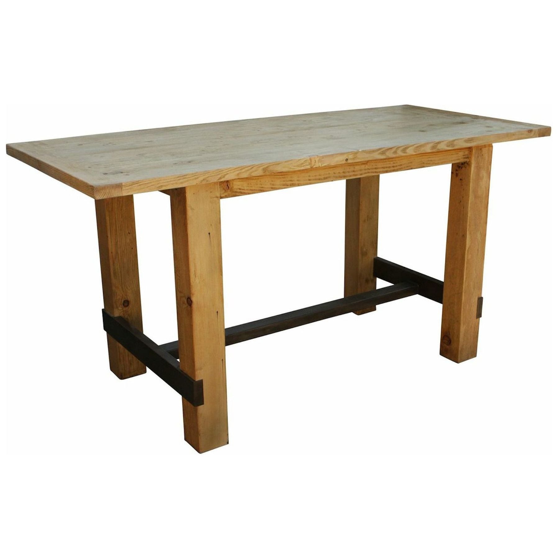 Reclaimed Wood Bar Height Table - Mortise & Tenon