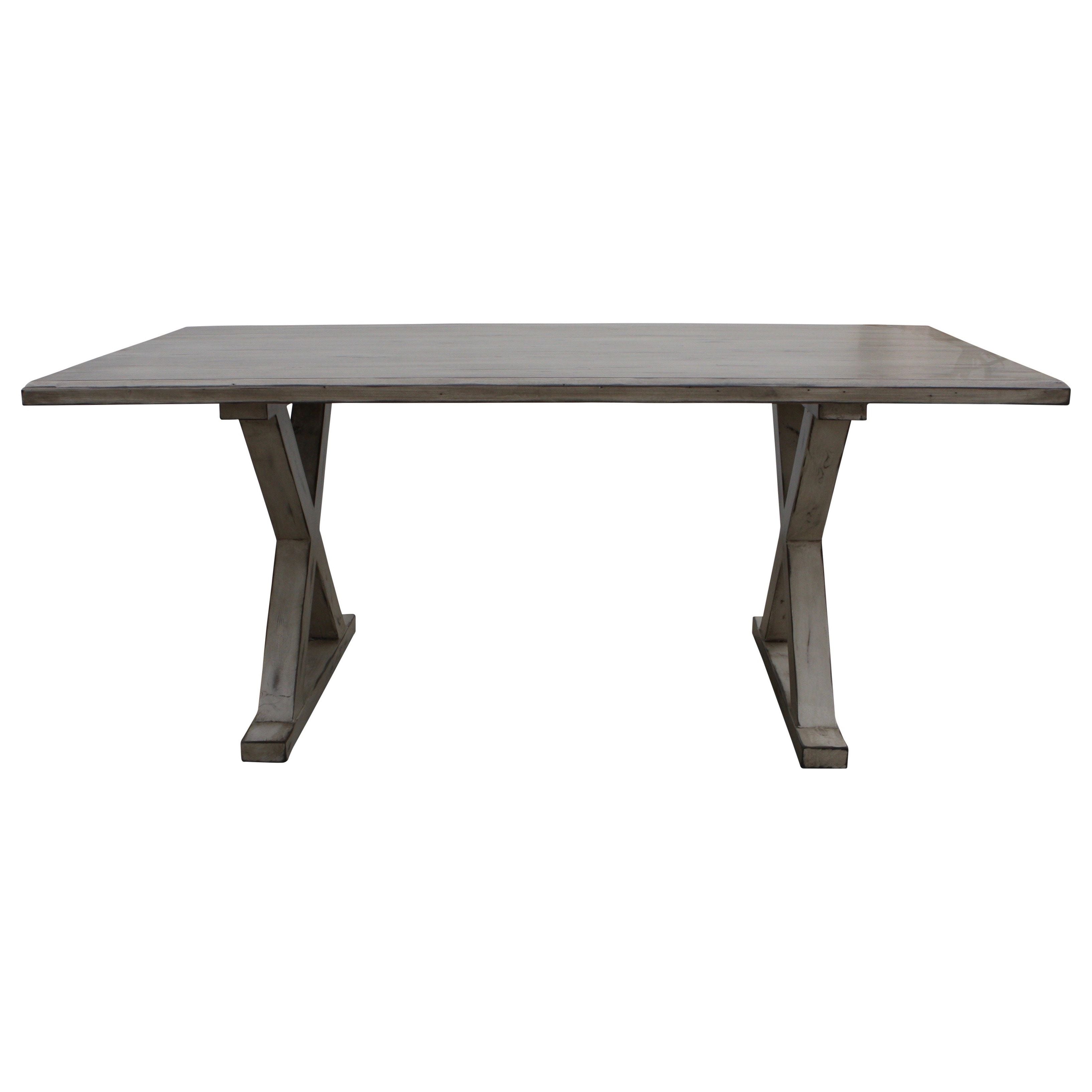 Classic Country X Base Dining Table – Mortise & Tenon