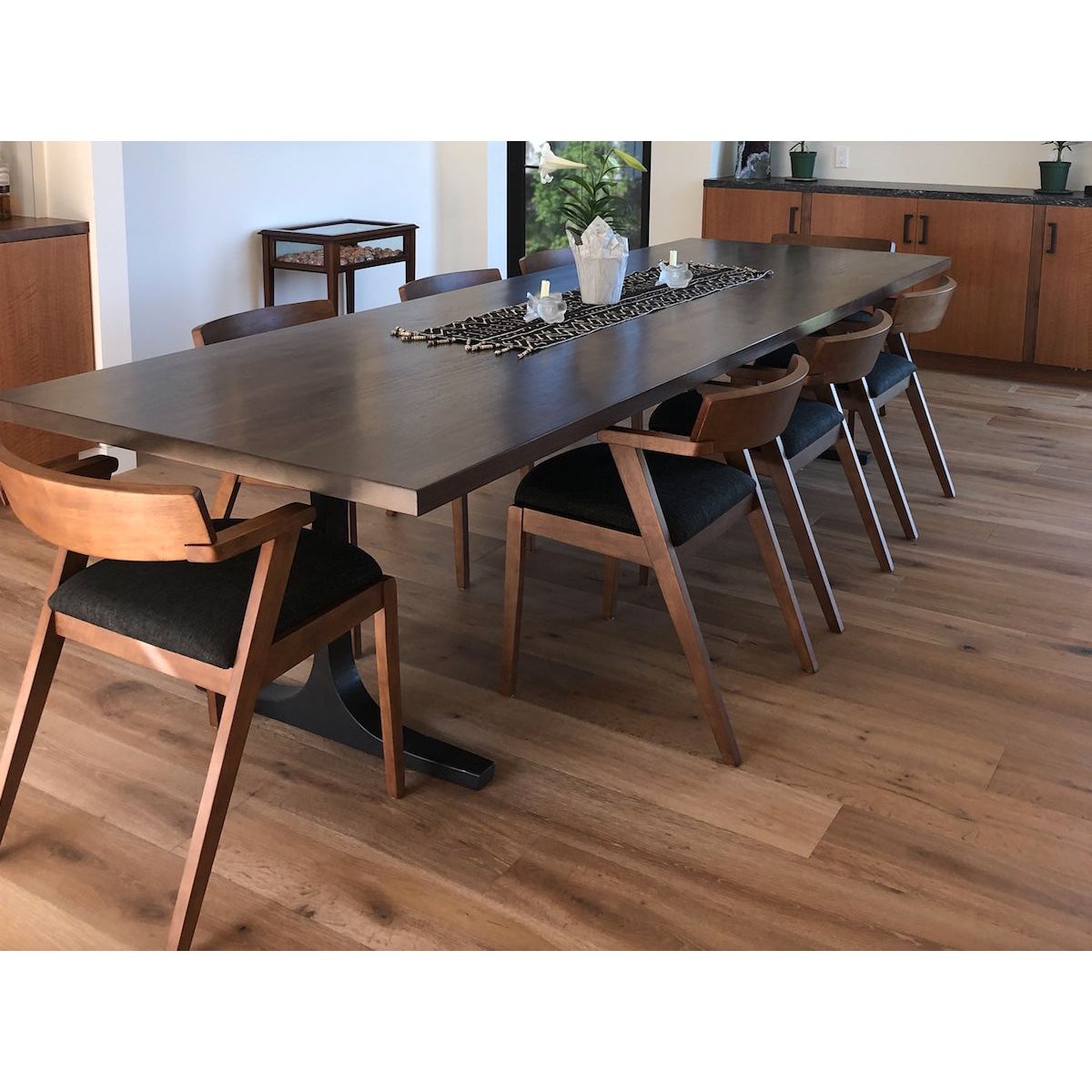 Bergen Dining Table With a Solid Walnut Top – Mortise &amp; Tenon