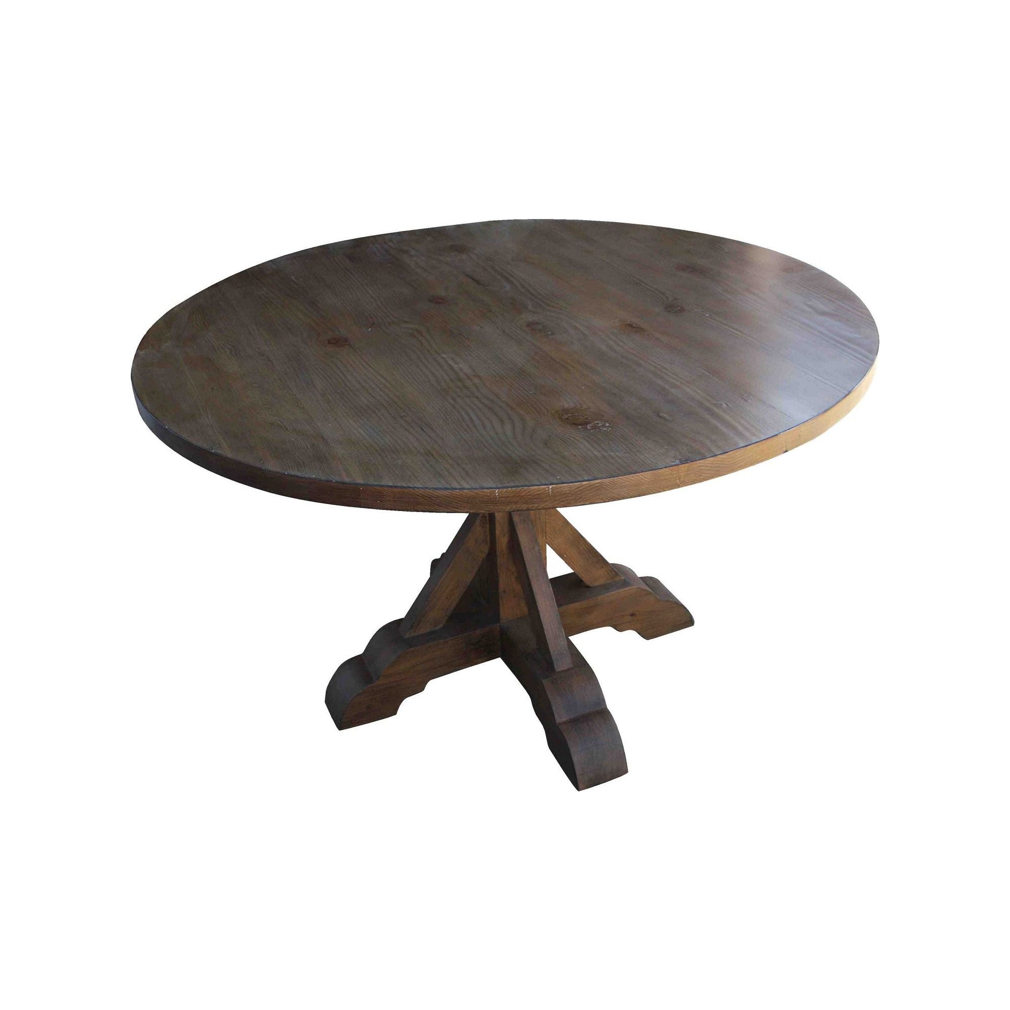 solid wood round end tables