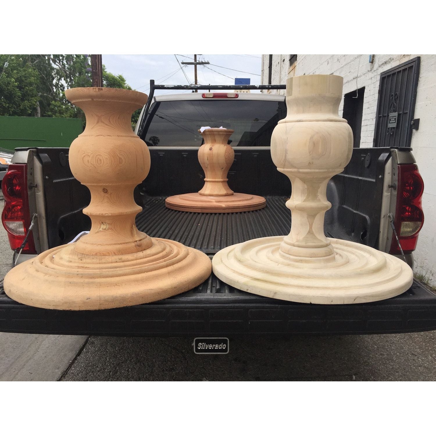 Lots of Solid Turned Pedestal Bases – Mortise &amp; Tenon