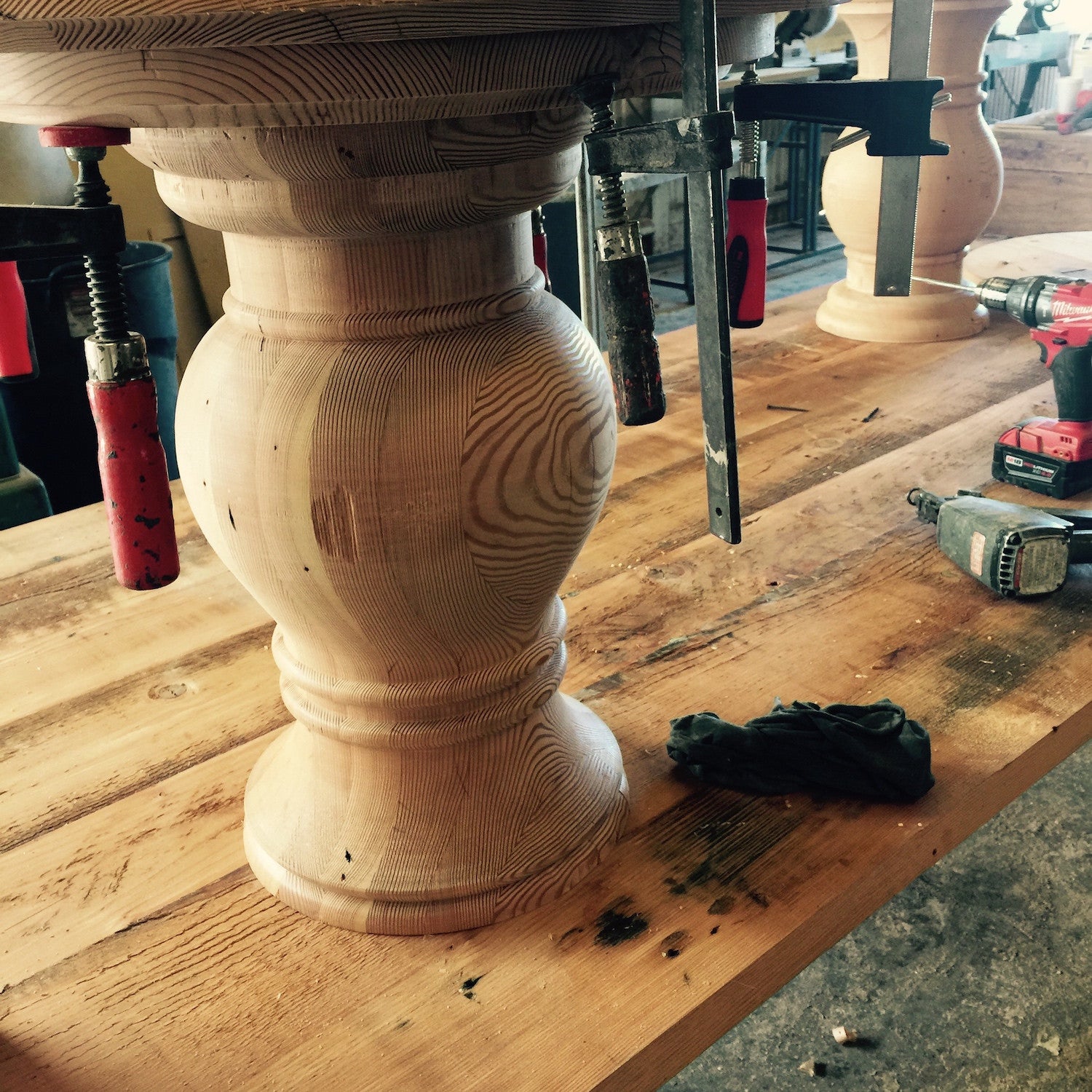 Lots of Solid Turned Pedestal Bases â€