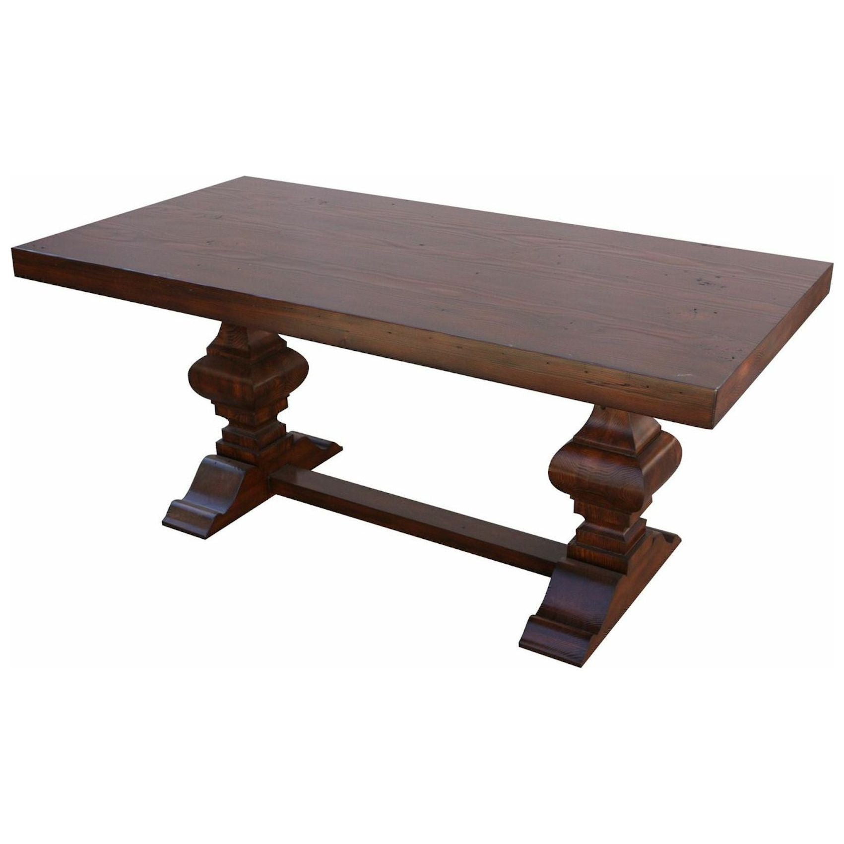 Spanish Colonial Trestle Dining Table Mortise Tenon