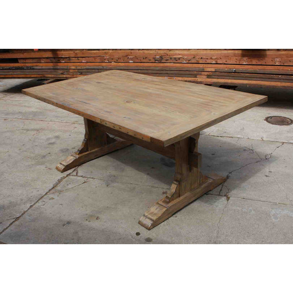 Santa Barbara Dining Trestle Table Built in Reclaimed ...