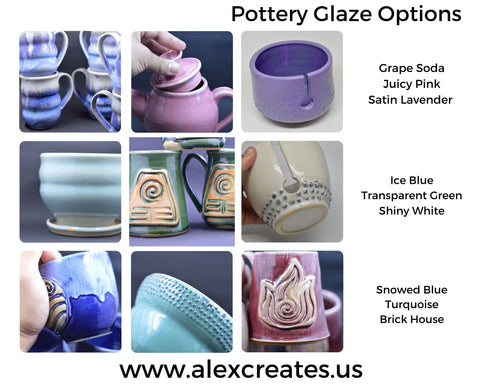 Pottery Glaze Colors Available – AlexCreates, LLC