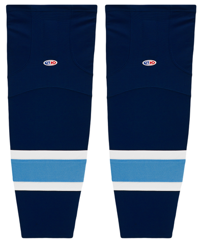 Athletic Knit (AK) H7000A-761 Adult Navy/Sky Blue Select Hockey Jersey Goalie (4XL)