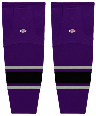 Athletic Knit (AK) H550BKA-LAS751BK Pro Series - Adult Knitted Vintage Los Angeles Kings Purple Hockey Jersey Large