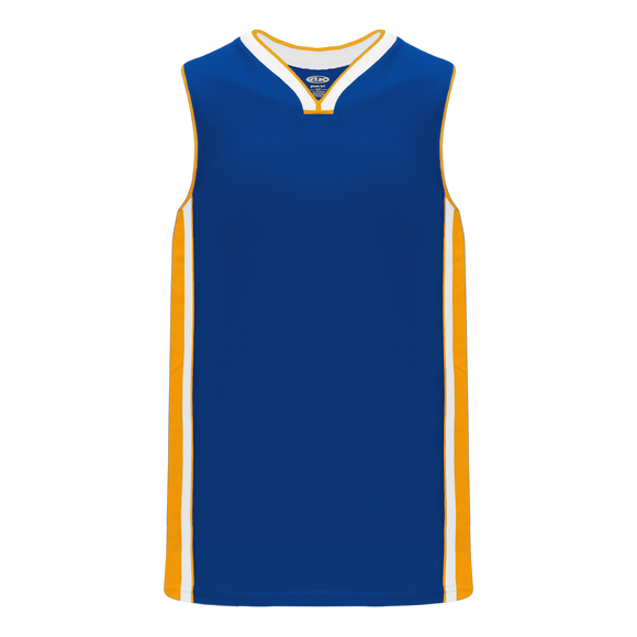 blue and gold basketball jersey