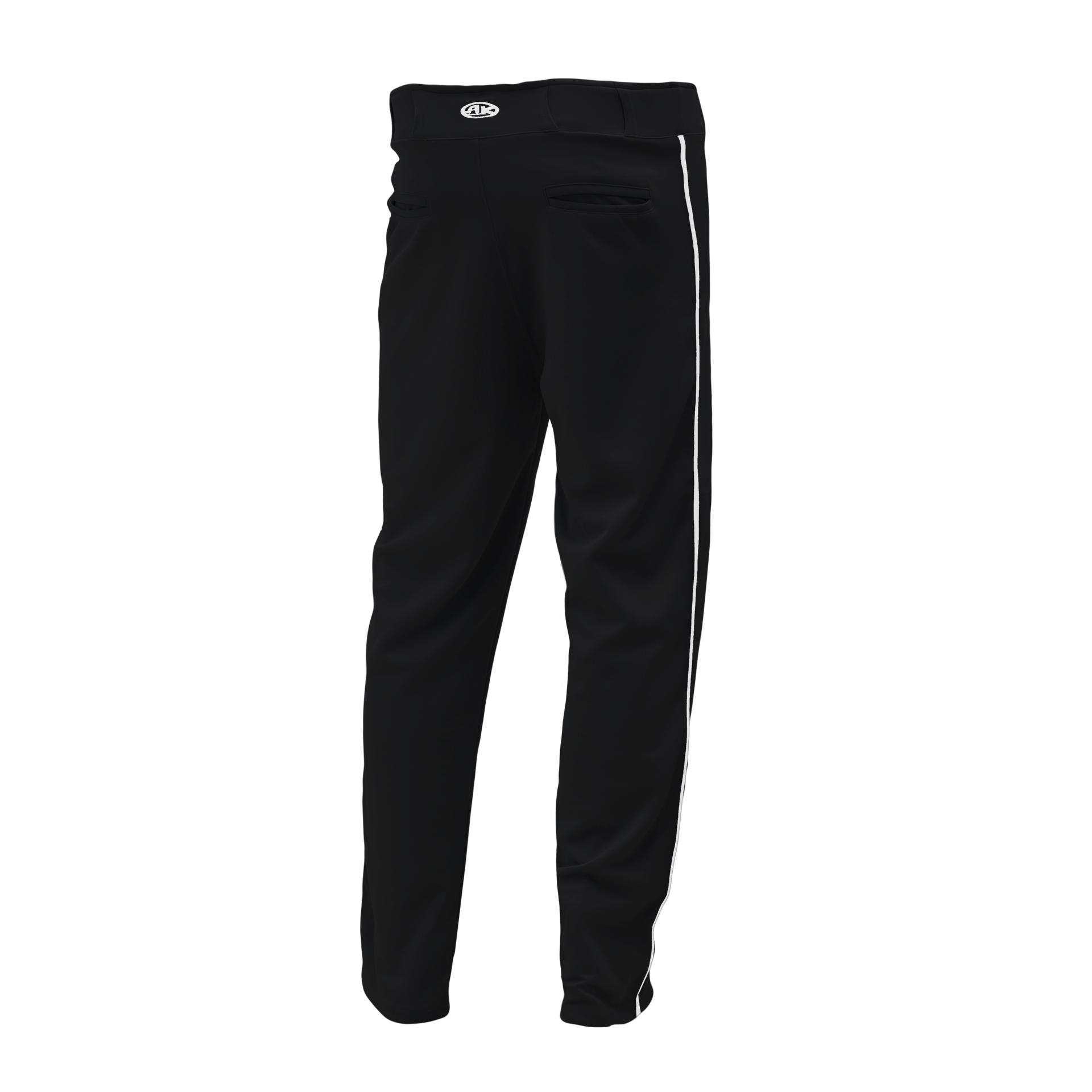 Athletic Knit (AK) BA1391Y-221 Youth Black/White Pro Baseball Pants ...