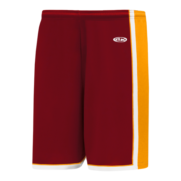 Athletic Knit (AK) BS1735Y-427 Youth AV Red/Gold/White Pro Basketball Shorts