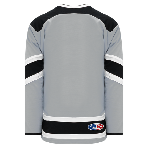 H7400-973 Grey/Black/White League Style Blank Hockey Jerseys Youth Large