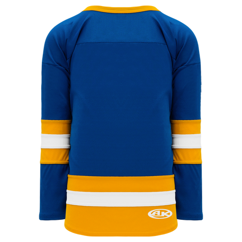 Athletic Knit (AK) H550BKY-STL848BK Pro Series - Youth Knitted Classic St. Louis Blues Royal Blue Hockey Jersey Small