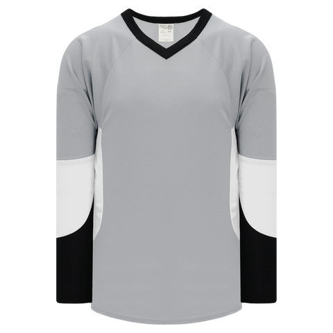 Stadium Youth Hockey Jersey - in White/Black/Grey Size Large/X-Large