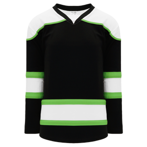 black and lime green jersey