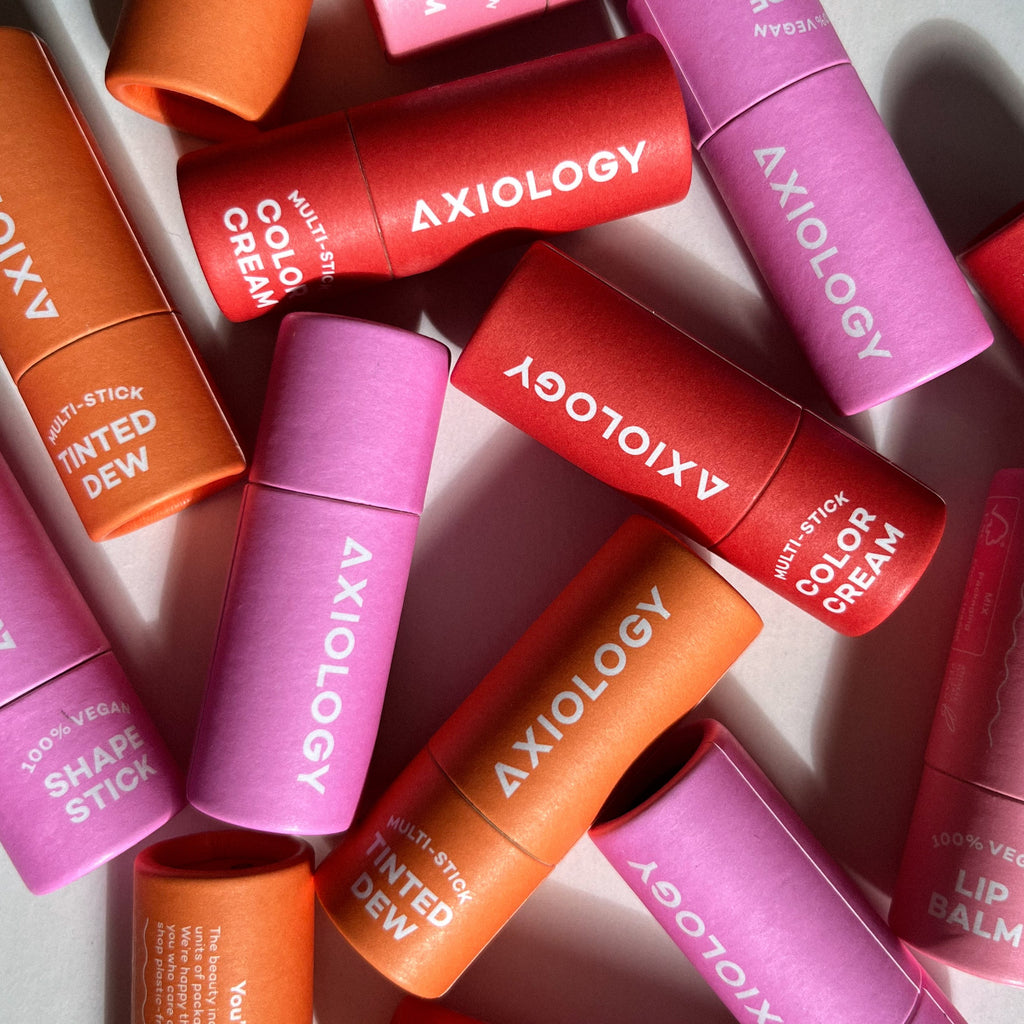 axiology makeup in paper tubes