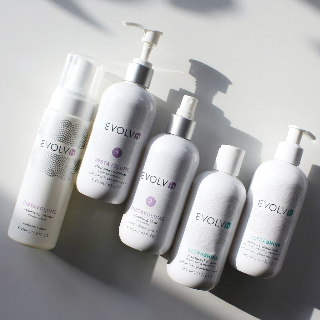 evolvh natural haircare line for healthy looking hair