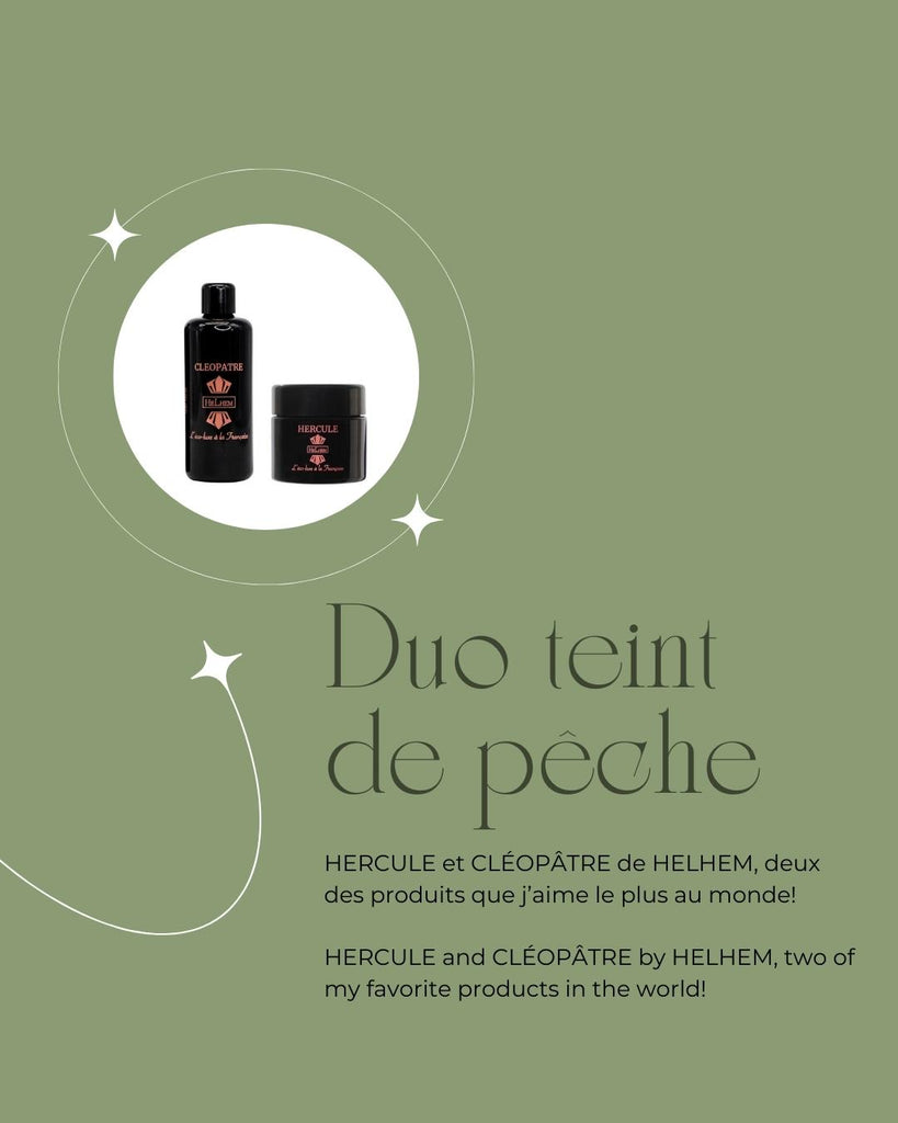 poudre de cléopâtre helhem et baume nettoyant hercule