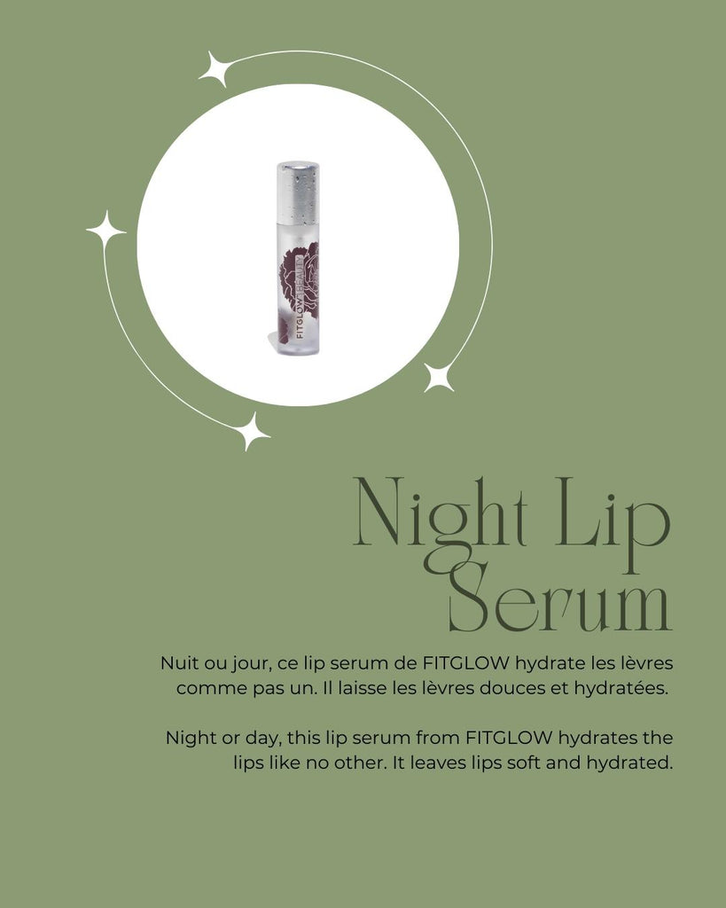 fitglow beauty night lip serum