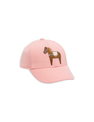 Mini Rodini Horse Pink Embroidery Cap Afterpay Cool Kids Clothes