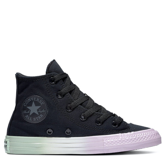 all black converse high tops junior