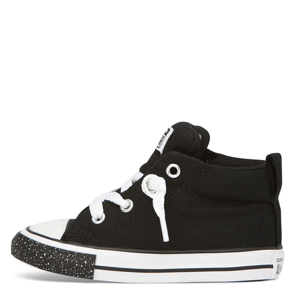 Converse Kids Chuck Taylor All Star Street Speckle Toe Toddler Mid Bla ...