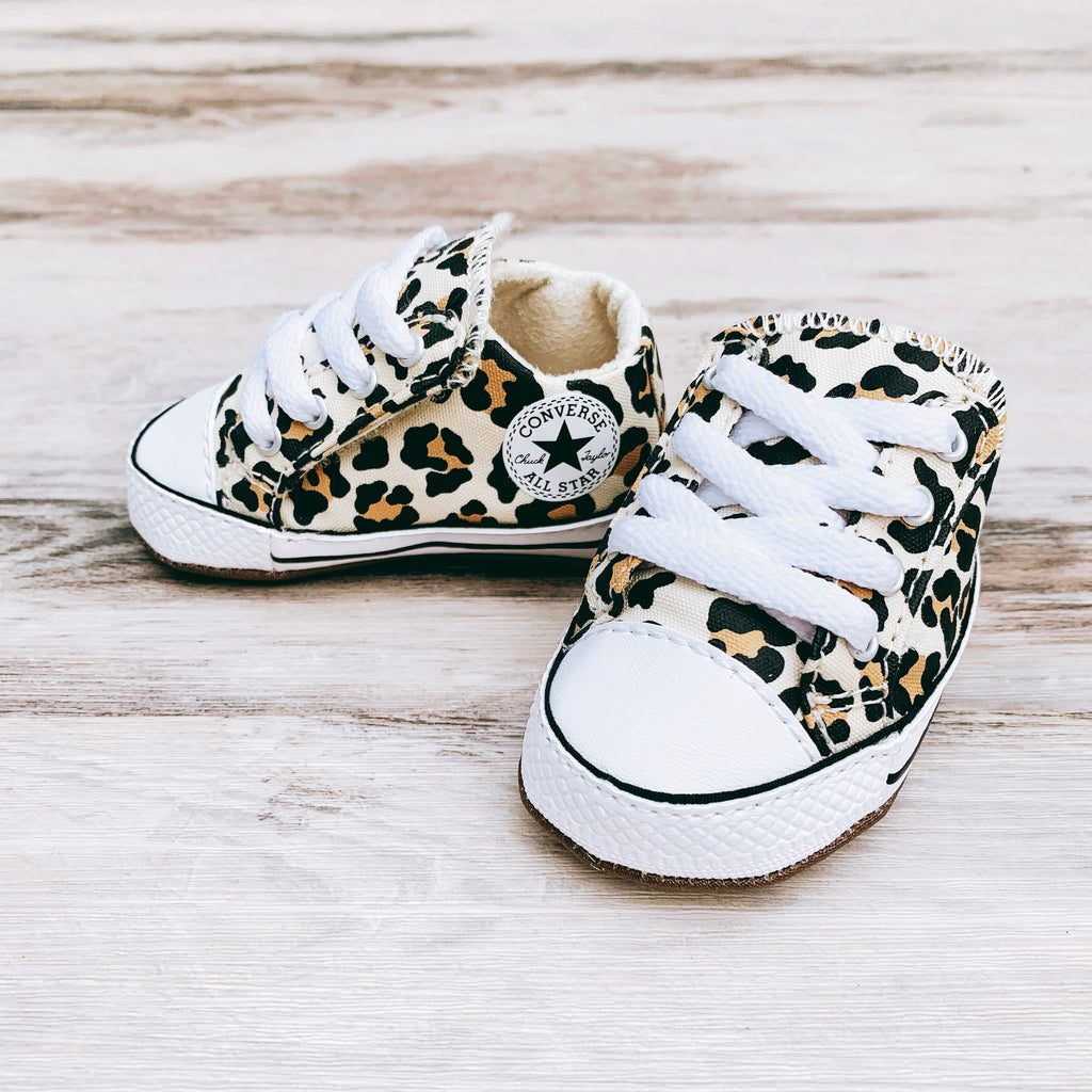 Baby Converse Chuck Taylor All Star Cribster Infant Mid Top Animal Pri ...