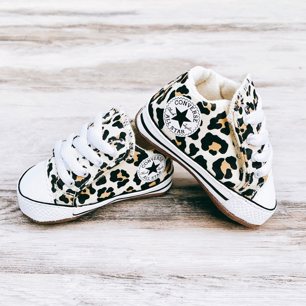 Baby Converse Chuck Taylor All Star Cribster Infant Mid Top Animal Pri ...