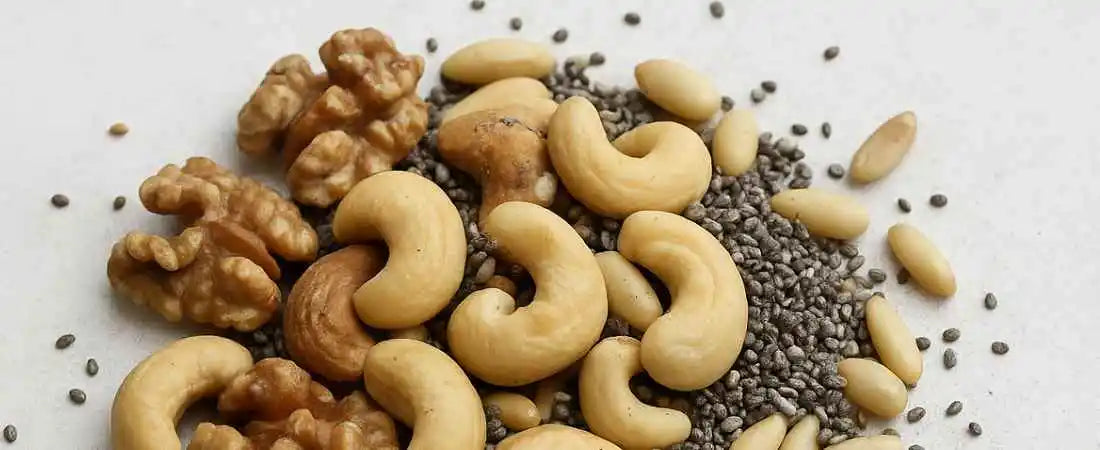 Noten en zaden zitten vol omega’s, zink en magnesium voor een gezond brein en betere focus