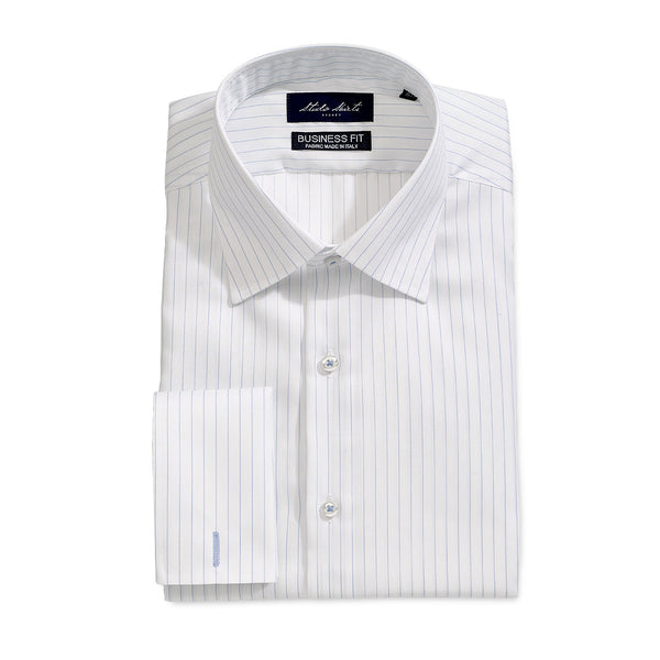 Men's Pinstripe Shirt White – Studio Shirts