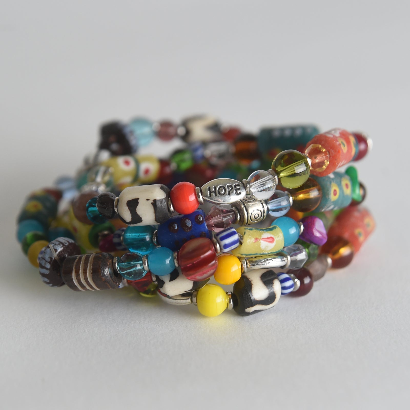 Amazon.com: TheBeadChest African Bead Stretch Bracelet, Made in Ghana by  Krobo Artisans, Unisex, African Trade Bead Style, Akrofu Stack: Clothing,  Shoes & Jewelry