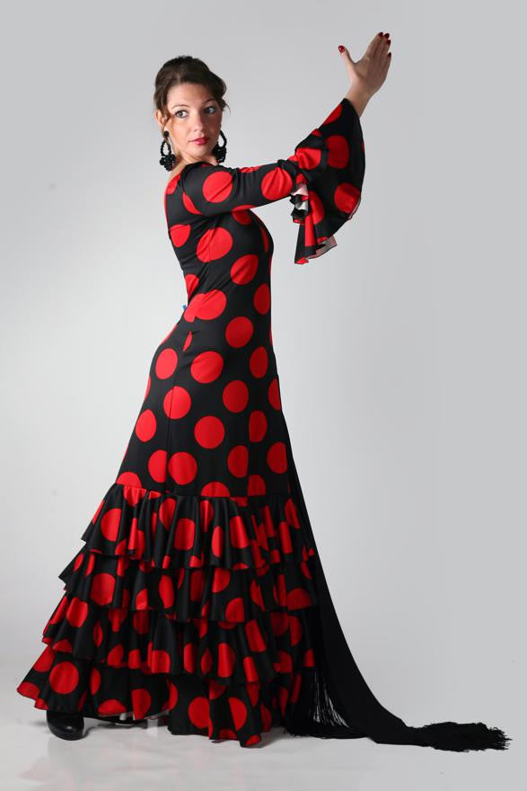 Falda flamenca de ensayo para baile flamenco por solo 30 €