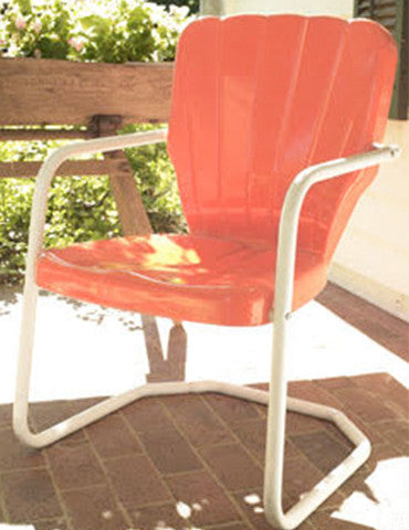 Thunderbird Lawn Chair Pink American Metal Garden Chair Swingoramic