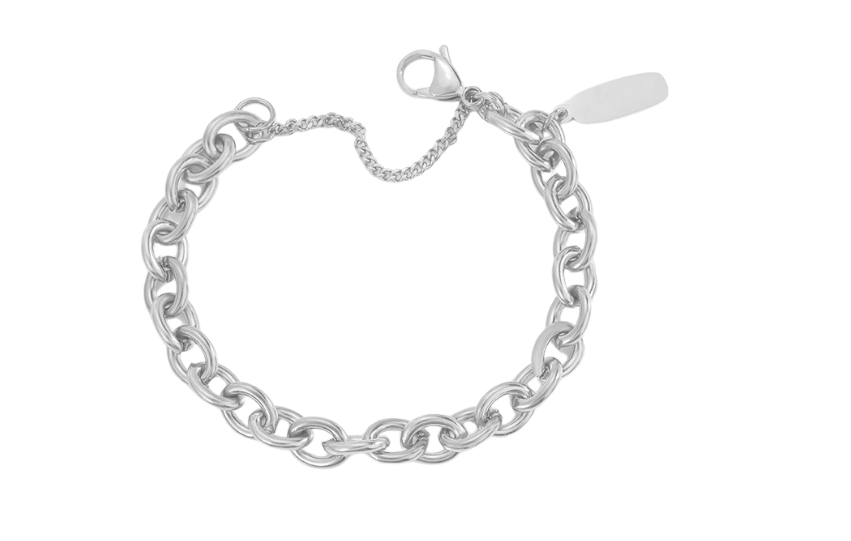 Chunky Chain Link Tag Bracelet