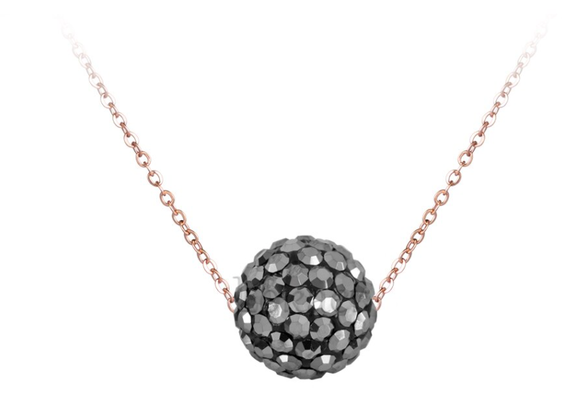 CZ Disco Ball Pendant Necklace