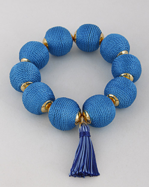 threaded bead bracelet