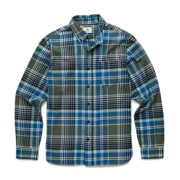 Brian Washed Plaid Shirt - Blue Combo - Surfside Supply Co