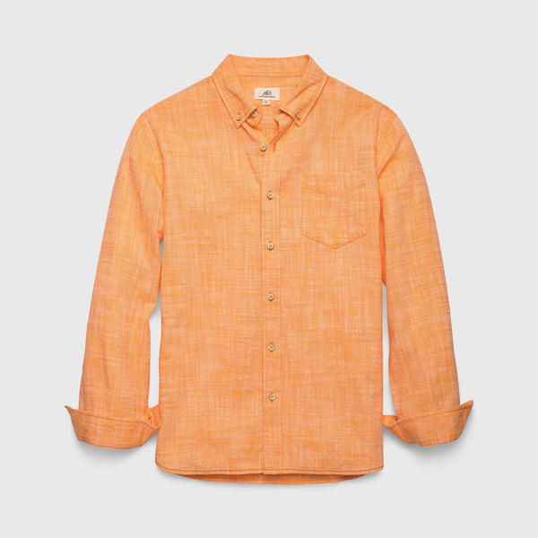 The North Face Shirt Men XL Orange Plaid Short Sleeve Button Up Cotton 00565