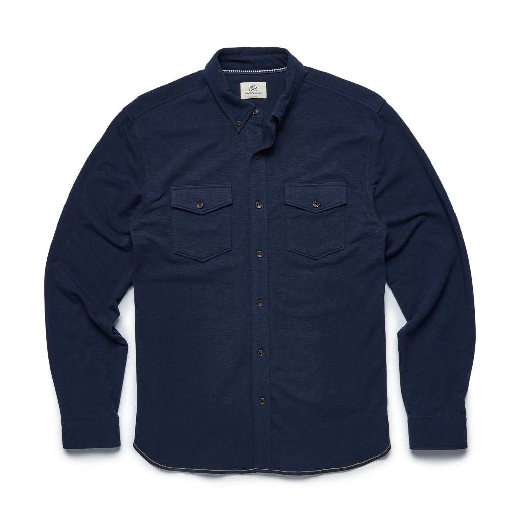 Rex French Terry Shirt - Navy Blazer