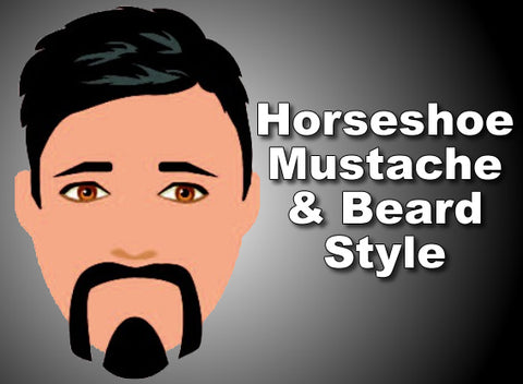 horseshoe mustache beard style