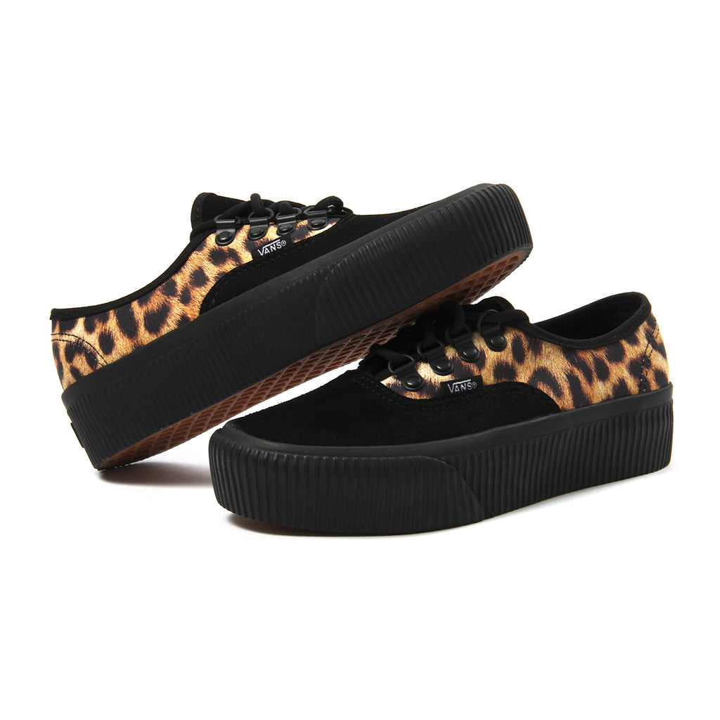 vans platform leopard print