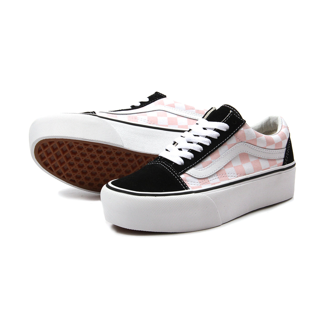 vans checkerboard old skool pink