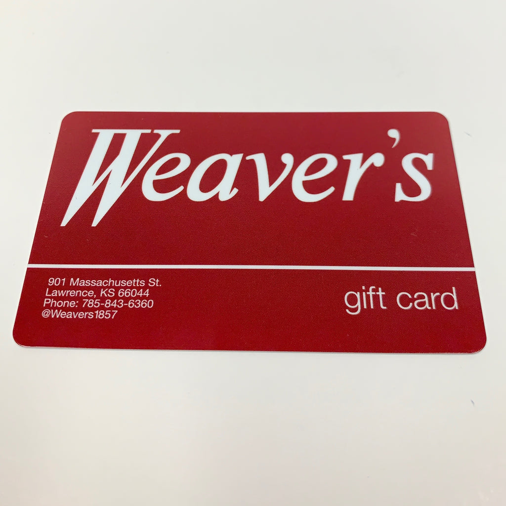 Weaver's Gift Card Weaver's